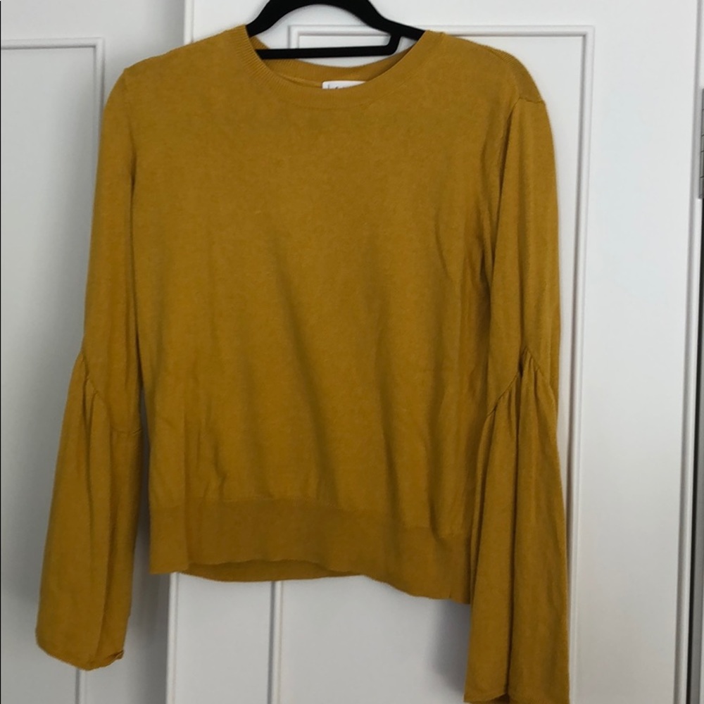 Lightweight mustard sweater